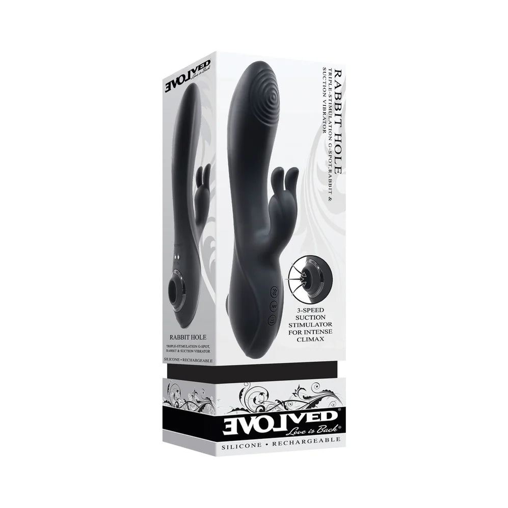 Evolved Rabbit Hole 3 en 1 Triple Estimulación Succión