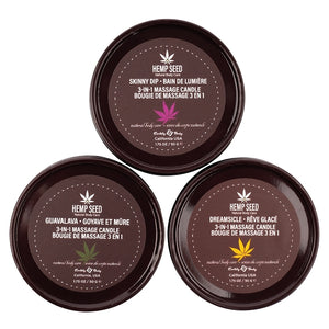 Earthly Body Massage Candle Trio