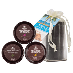 Earthly Body Massage Candle Trio
