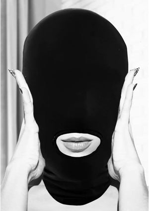 Ouch!! Black Open Mouth Submission Mask