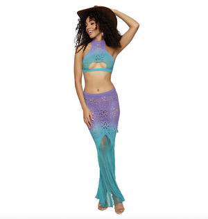 Maxi Skirt Bralette Lingerie Duo