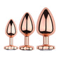 Rose Gold Anal Plug Set