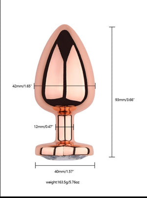 Rose Gold Anal Plug Set
