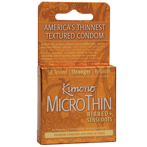Kimono MicroThin Ribbed SensiDots