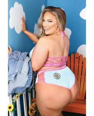 Vibes Fresh Halter Bralette & Booty Short