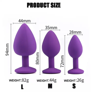 Purple Silicone Plug Set